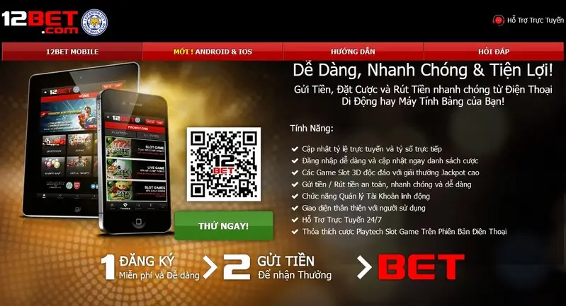 Các bước tải app 12bet chi tiết