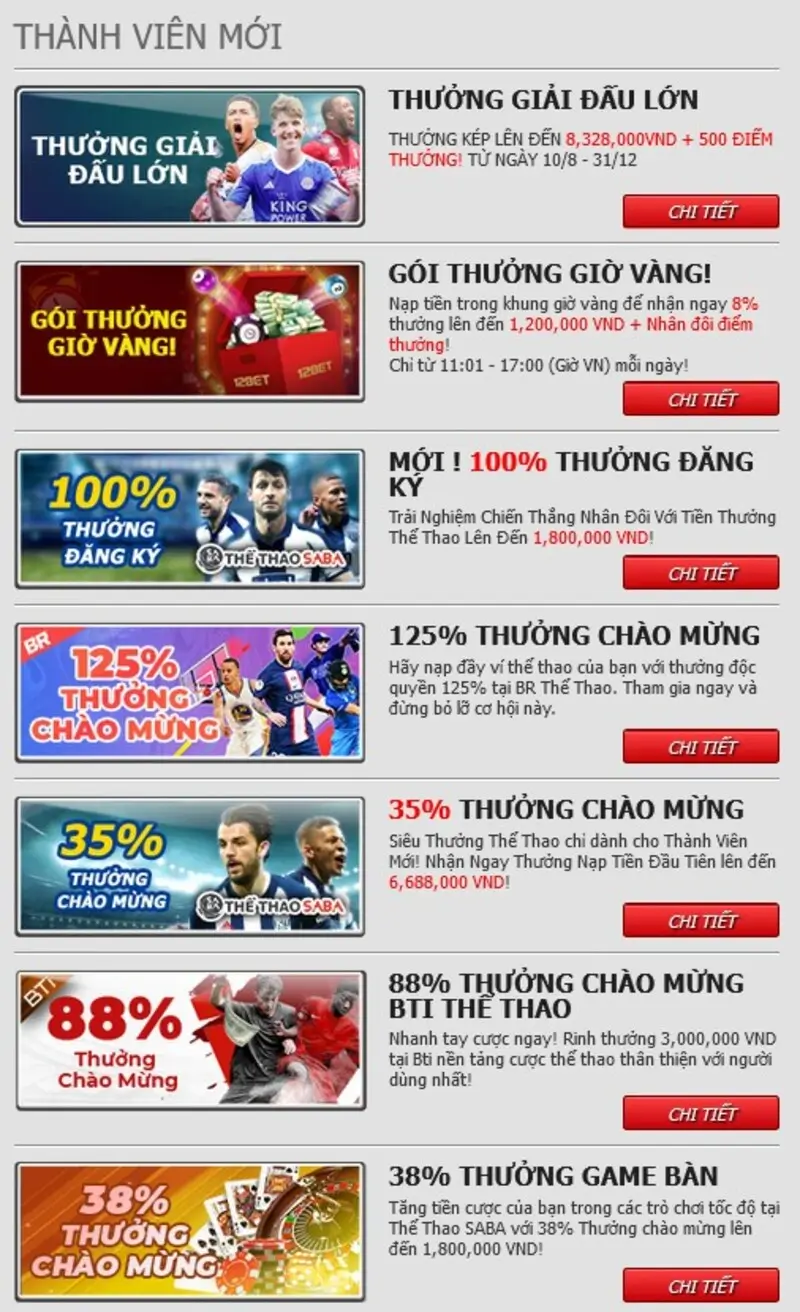 Kho khuyến mãi 12bet sẽ làm hội viên choáng ngợp