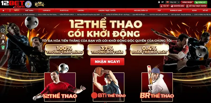 Giới thiệu 12bet: Sảnh thể thao sôi động